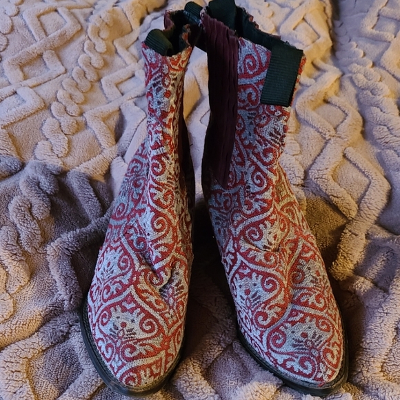 Jeffrey Campbell western brocade ankle boots - Picture 5 of 9